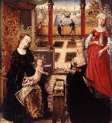 unknow artist Madonna with Donor and St Mary Magdalene china oil painting reproduction